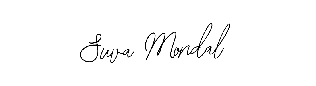 Use a signature maker to create a handwritten signature online. With this signature software, you can design (Bearetta-2O07w) your own signature for name Suva Mondal. Suva Mondal signature style 12 images and pictures png