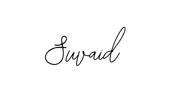 if you are searching for the best signature style for your name Suvaid. so please give up your signature search. here we have designed multiple signature styles  using Bearetta-2O07w. Suvaid signature style 12 images and pictures png