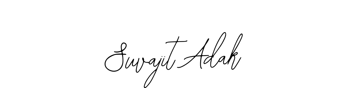 You should practise on your own different ways (Bearetta-2O07w) to write your name (Suvajit Adak) in signature. don't let someone else do it for you. Suvajit Adak signature style 12 images and pictures png