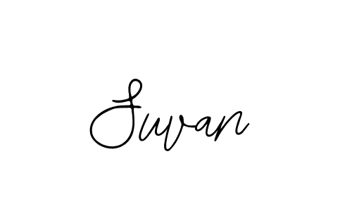 How to make Suvan name signature. Use Bearetta-2O07w style for creating short signs online. This is the latest handwritten sign. Suvan signature style 12 images and pictures png