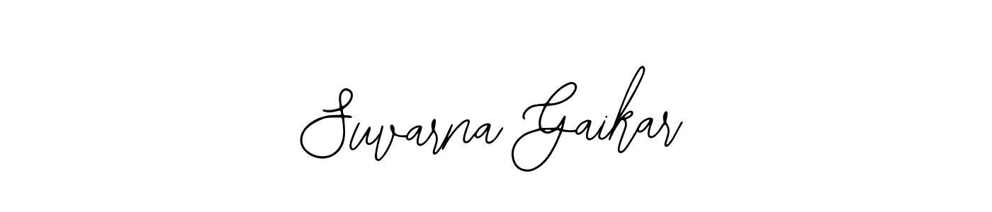 Make a beautiful signature design for name Suvarna Gaikar. With this signature (Bearetta-2O07w) style, you can create a handwritten signature for free. Suvarna Gaikar signature style 12 images and pictures png