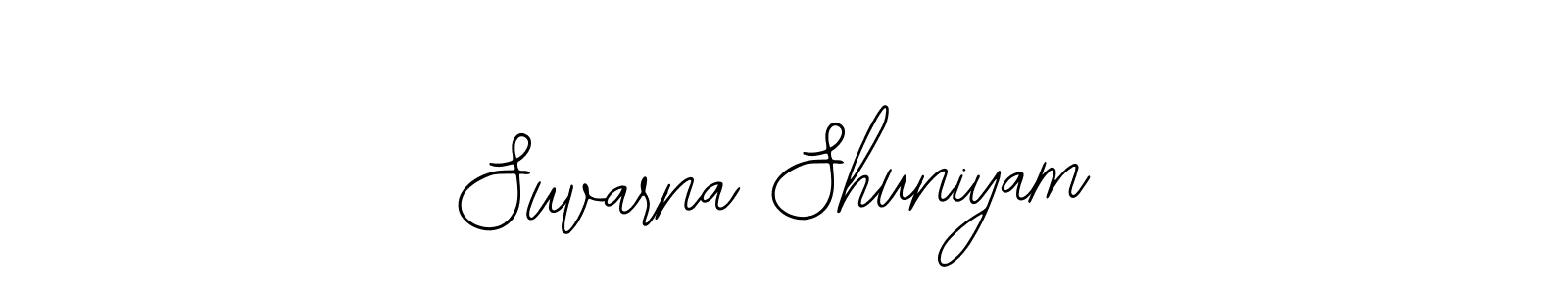 Also we have Suvarna Shuniyam name is the best signature style. Create professional handwritten signature collection using Bearetta-2O07w autograph style. Suvarna Shuniyam signature style 12 images and pictures png