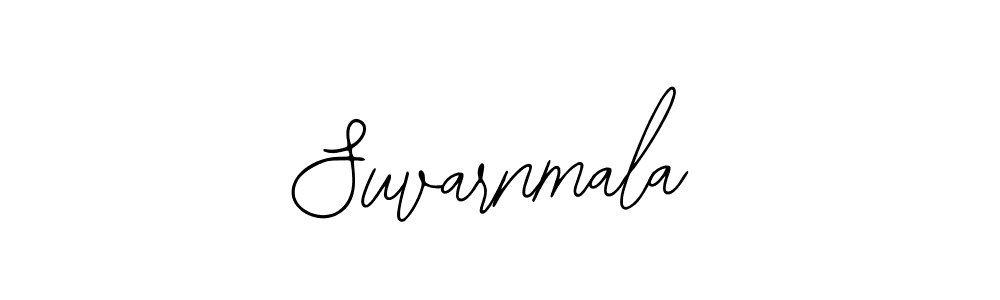 How to make Suvarnmala name signature. Use Bearetta-2O07w style for creating short signs online. This is the latest handwritten sign. Suvarnmala signature style 12 images and pictures png