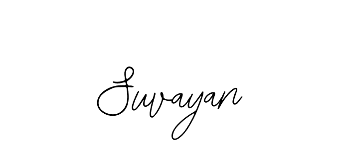 How to make Suvayan name signature. Use Bearetta-2O07w style for creating short signs online. This is the latest handwritten sign. Suvayan signature style 12 images and pictures png