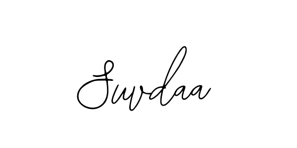 How to make Suvdaa name signature. Use Bearetta-2O07w style for creating short signs online. This is the latest handwritten sign. Suvdaa signature style 12 images and pictures png