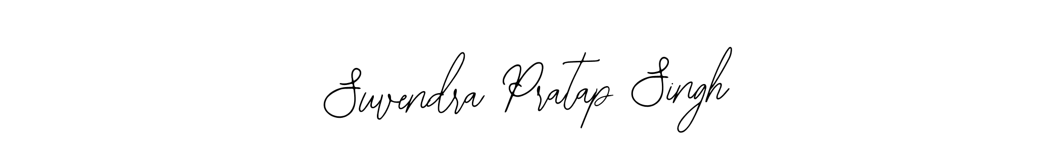 Bearetta-2O07w is a professional signature style that is perfect for those who want to add a touch of class to their signature. It is also a great choice for those who want to make their signature more unique. Get Suvendra Pratap Singh name to fancy signature for free. Suvendra Pratap Singh signature style 12 images and pictures png