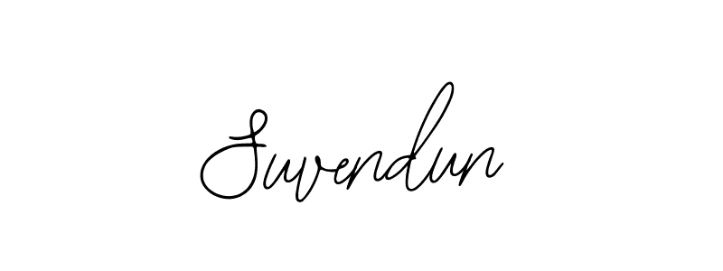 The best way (Bearetta-2O07w) to make a short signature is to pick only two or three words in your name. The name Suvendun include a total of six letters. For converting this name. Suvendun signature style 12 images and pictures png