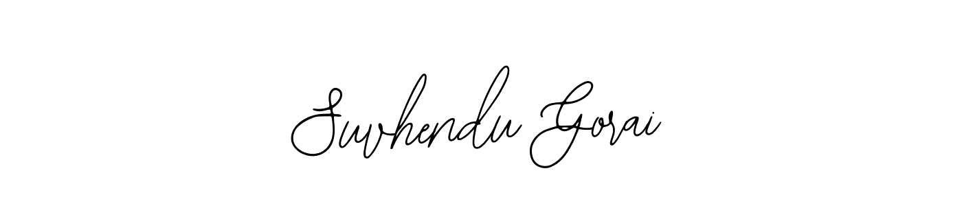 Bearetta-2O07w is a professional signature style that is perfect for those who want to add a touch of class to their signature. It is also a great choice for those who want to make their signature more unique. Get Suvhendu Gorai name to fancy signature for free. Suvhendu Gorai signature style 12 images and pictures png