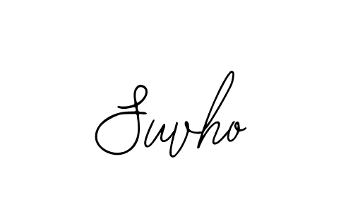 Use a signature maker to create a handwritten signature online. With this signature software, you can design (Bearetta-2O07w) your own signature for name Suvho. Suvho signature style 12 images and pictures png