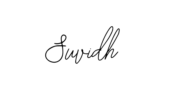 You should practise on your own different ways (Bearetta-2O07w) to write your name (Suvidh) in signature. don't let someone else do it for you. Suvidh signature style 12 images and pictures png