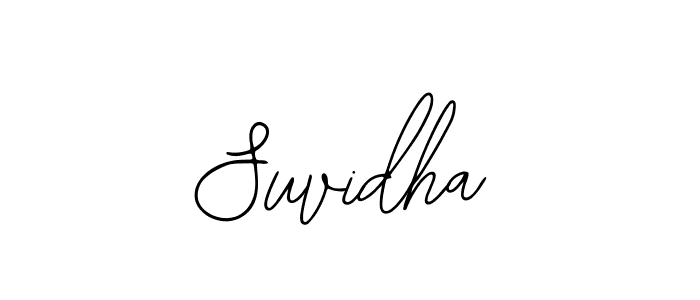 Design your own signature with our free online signature maker. With this signature software, you can create a handwritten (Bearetta-2O07w) signature for name Suvidha. Suvidha signature style 12 images and pictures png