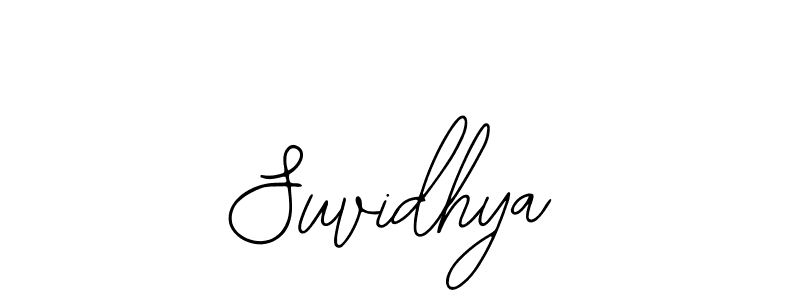 Use a signature maker to create a handwritten signature online. With this signature software, you can design (Bearetta-2O07w) your own signature for name Suvidhya. Suvidhya signature style 12 images and pictures png