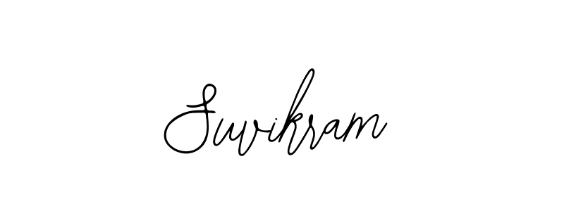 The best way (Bearetta-2O07w) to make a short signature is to pick only two or three words in your name. The name Suvikram include a total of six letters. For converting this name. Suvikram signature style 12 images and pictures png