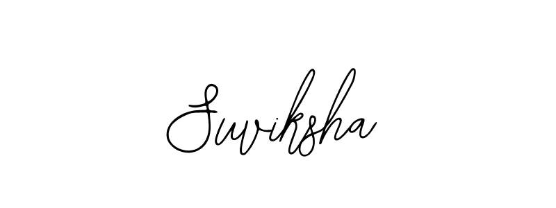 Design your own signature with our free online signature maker. With this signature software, you can create a handwritten (Bearetta-2O07w) signature for name Suviksha. Suviksha signature style 12 images and pictures png