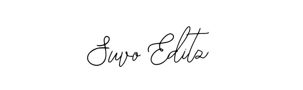 Also You can easily find your signature by using the search form. We will create Suvo Editz name handwritten signature images for you free of cost using Bearetta-2O07w sign style. Suvo Editz signature style 12 images and pictures png
