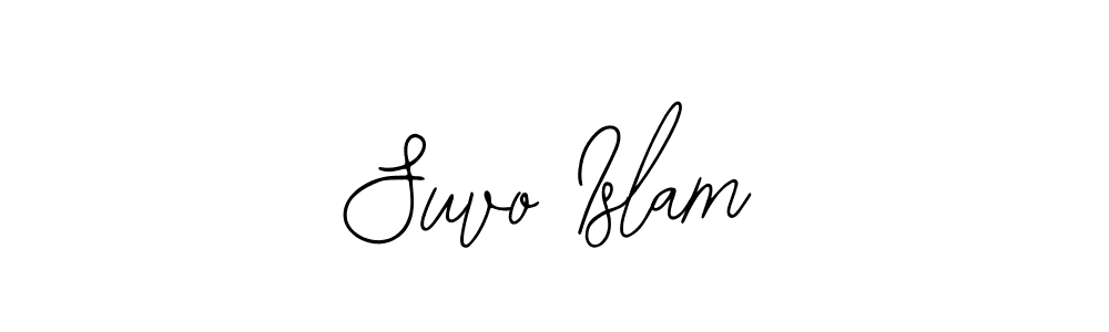 Create a beautiful signature design for name Suvo Islam. With this signature (Bearetta-2O07w) fonts, you can make a handwritten signature for free. Suvo Islam signature style 12 images and pictures png