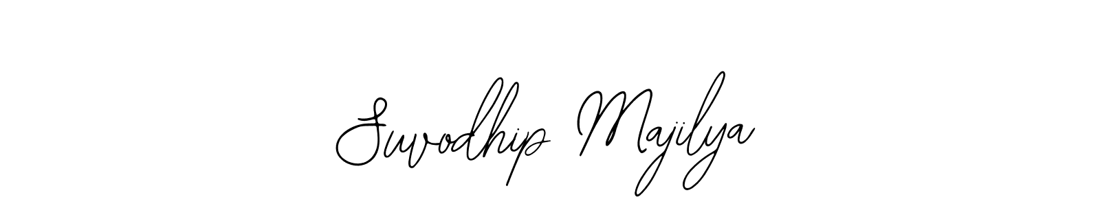 Use a signature maker to create a handwritten signature online. With this signature software, you can design (Bearetta-2O07w) your own signature for name Suvodhip Majilya. Suvodhip Majilya signature style 12 images and pictures png