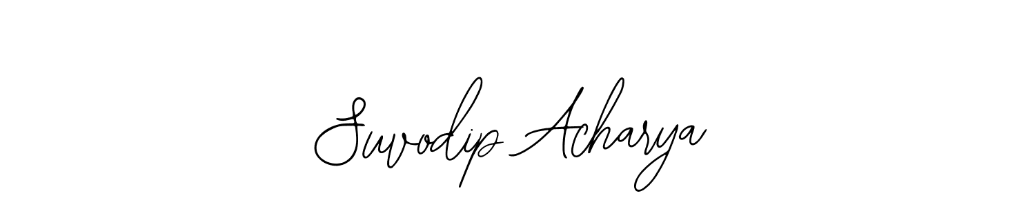 Make a beautiful signature design for name Suvodip Acharya. With this signature (Bearetta-2O07w) style, you can create a handwritten signature for free. Suvodip Acharya signature style 12 images and pictures png