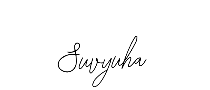 Make a beautiful signature design for name Suvyuha. With this signature (Bearetta-2O07w) style, you can create a handwritten signature for free. Suvyuha signature style 12 images and pictures png