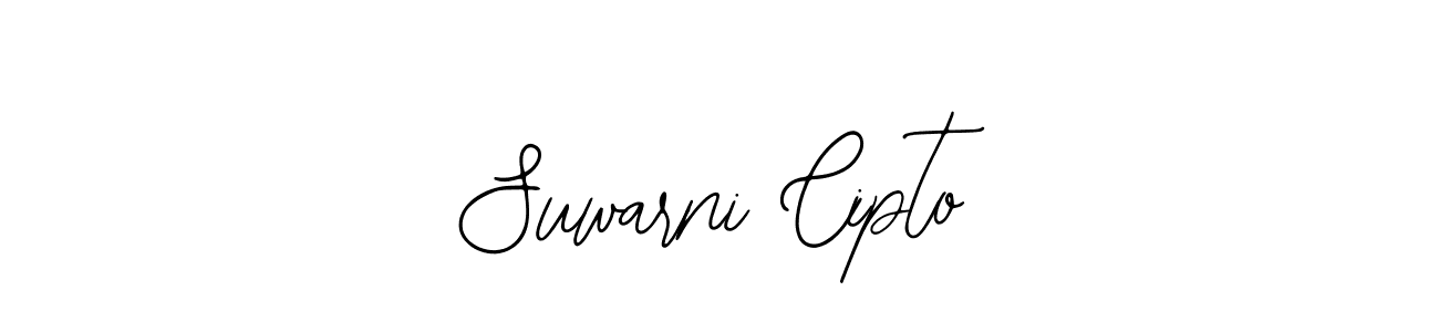 Bearetta-2O07w is a professional signature style that is perfect for those who want to add a touch of class to their signature. It is also a great choice for those who want to make their signature more unique. Get Suwarni Cipto name to fancy signature for free. Suwarni Cipto signature style 12 images and pictures png