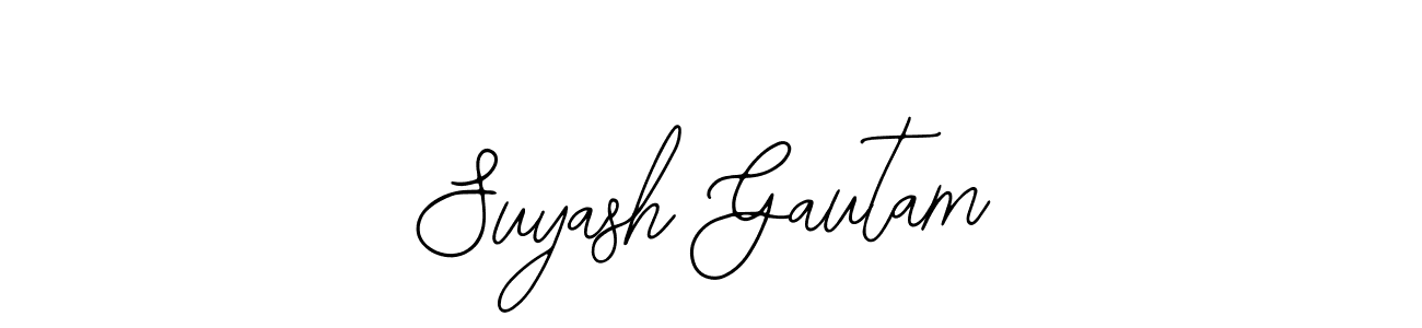 Suyash Gautam stylish signature style. Best Handwritten Sign (Bearetta-2O07w) for my name. Handwritten Signature Collection Ideas for my name Suyash Gautam. Suyash Gautam signature style 12 images and pictures png