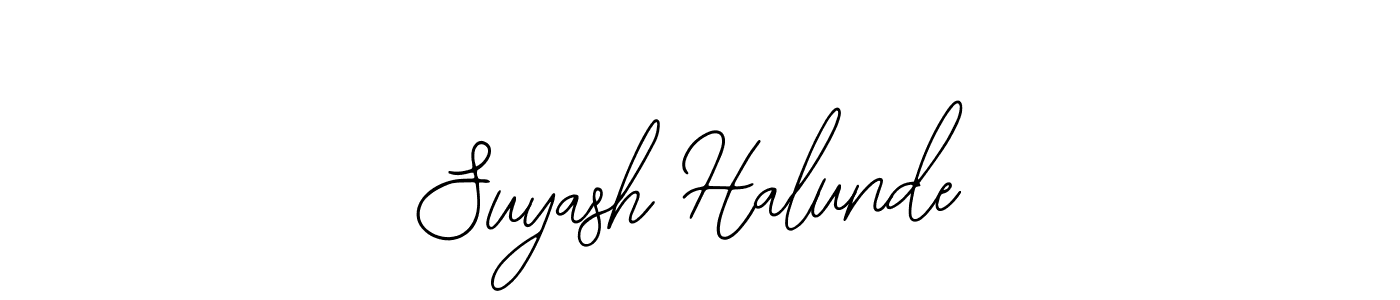 How to make Suyash Halunde signature? Bearetta-2O07w is a professional autograph style. Create handwritten signature for Suyash Halunde name. Suyash Halunde signature style 12 images and pictures png