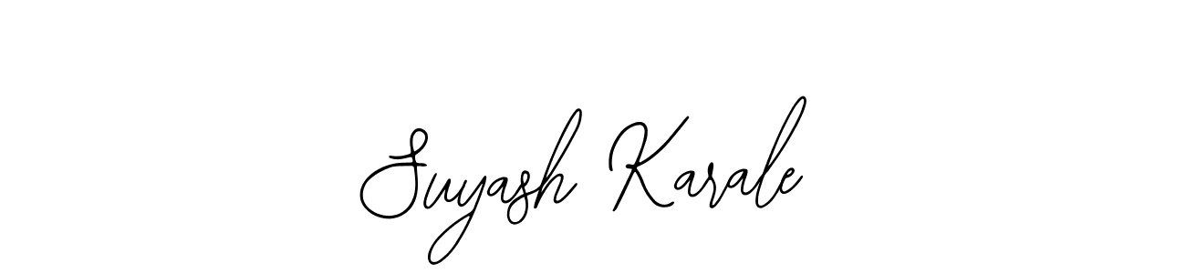 Use a signature maker to create a handwritten signature online. With this signature software, you can design (Bearetta-2O07w) your own signature for name Suyash Karale. Suyash Karale signature style 12 images and pictures png