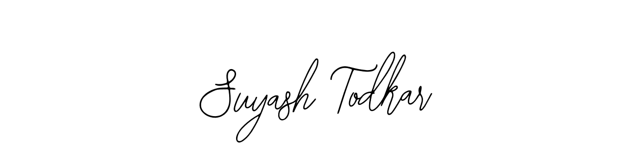 Similarly Bearetta-2O07w is the best handwritten signature design. Signature creator online .You can use it as an online autograph creator for name Suyash Todkar. Suyash Todkar signature style 12 images and pictures png