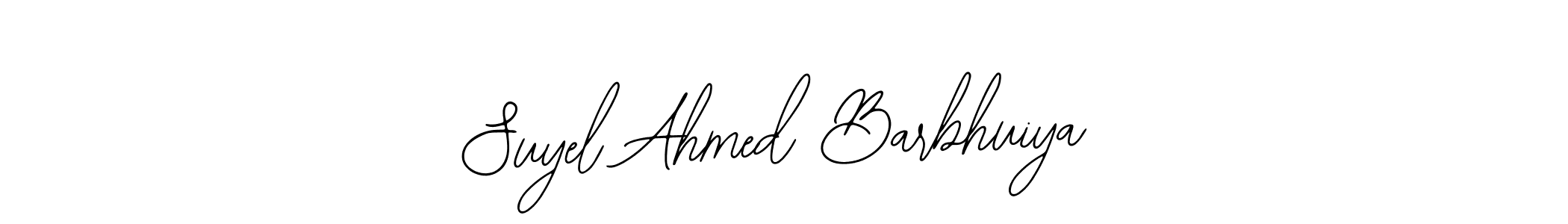 Bearetta-2O07w is a professional signature style that is perfect for those who want to add a touch of class to their signature. It is also a great choice for those who want to make their signature more unique. Get Suyel Ahmed Barbhuiya name to fancy signature for free. Suyel Ahmed Barbhuiya signature style 12 images and pictures png