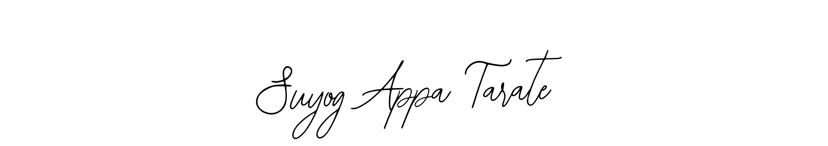 Create a beautiful signature design for name Suyog Appa Tarate. With this signature (Bearetta-2O07w) fonts, you can make a handwritten signature for free. Suyog Appa Tarate signature style 12 images and pictures png