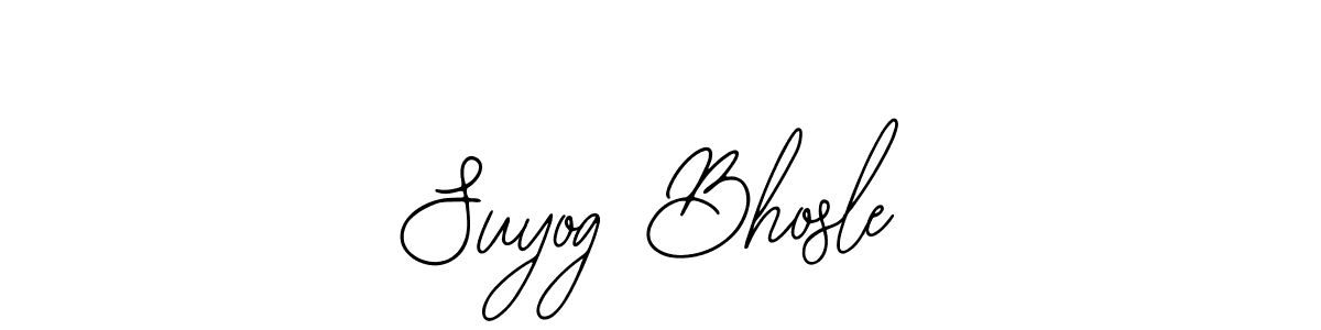 The best way (Bearetta-2O07w) to make a short signature is to pick only two or three words in your name. The name Suyog Bhosle include a total of six letters. For converting this name. Suyog Bhosle signature style 12 images and pictures png