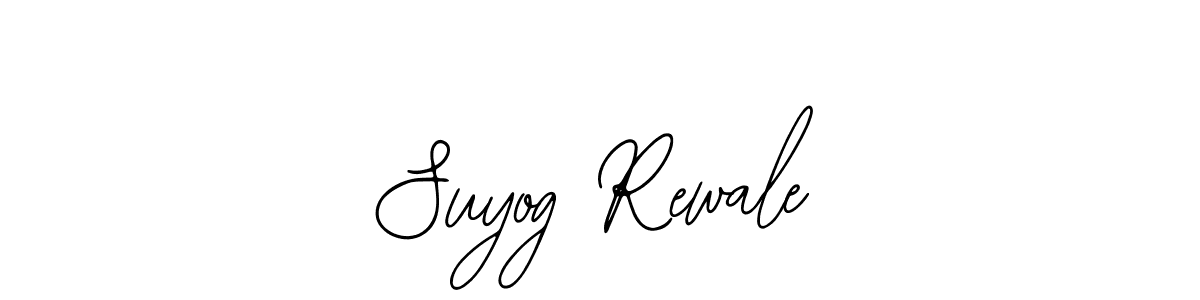 How to make Suyog Rewale name signature. Use Bearetta-2O07w style for creating short signs online. This is the latest handwritten sign. Suyog Rewale signature style 12 images and pictures png