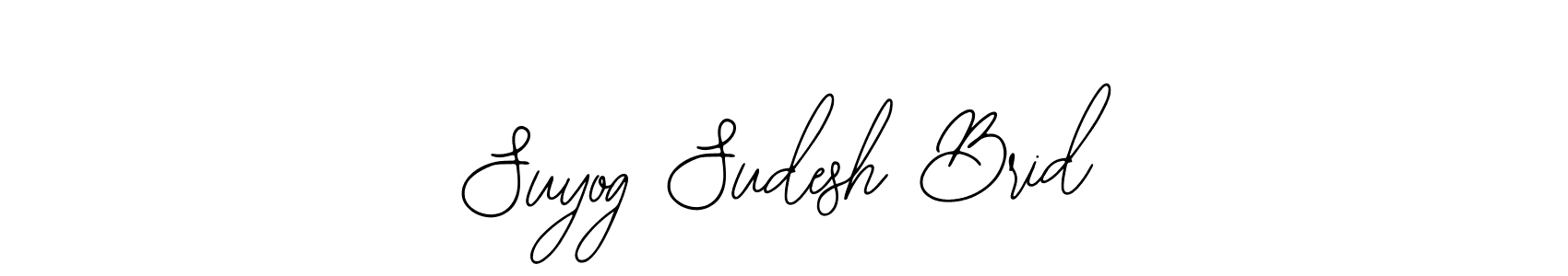 The best way (Bearetta-2O07w) to make a short signature is to pick only two or three words in your name. The name Suyog Sudesh Brid include a total of six letters. For converting this name. Suyog Sudesh Brid signature style 12 images and pictures png