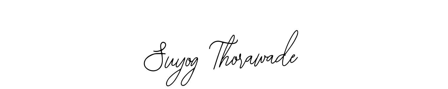 Use a signature maker to create a handwritten signature online. With this signature software, you can design (Bearetta-2O07w) your own signature for name Suyog Thorawade. Suyog Thorawade signature style 12 images and pictures png