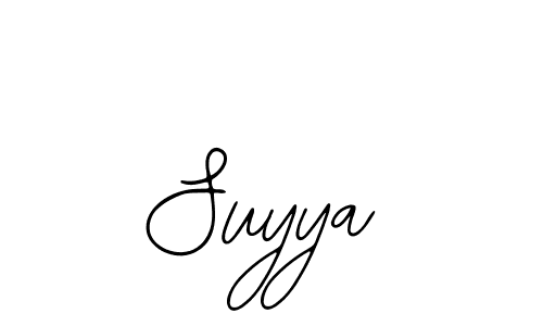 The best way (Bearetta-2O07w) to make a short signature is to pick only two or three words in your name. The name Suyya include a total of six letters. For converting this name. Suyya signature style 12 images and pictures png