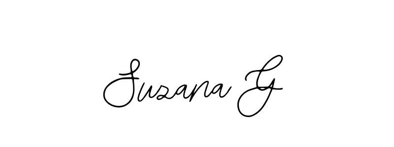if you are searching for the best signature style for your name Suzana G. so please give up your signature search. here we have designed multiple signature styles  using Bearetta-2O07w. Suzana G signature style 12 images and pictures png