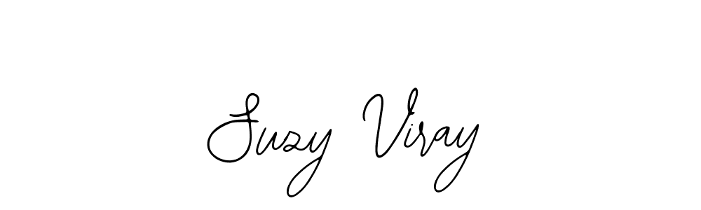 How to make Suzy Viray name signature. Use Bearetta-2O07w style for creating short signs online. This is the latest handwritten sign. Suzy Viray signature style 12 images and pictures png