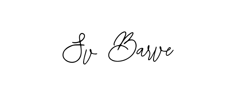 Make a beautiful signature design for name Sv Barve. Use this online signature maker to create a handwritten signature for free. Sv Barve signature style 12 images and pictures png