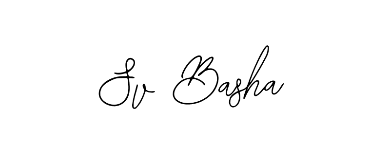 Bearetta-2O07w is a professional signature style that is perfect for those who want to add a touch of class to their signature. It is also a great choice for those who want to make their signature more unique. Get Sv Basha name to fancy signature for free. Sv Basha signature style 12 images and pictures png