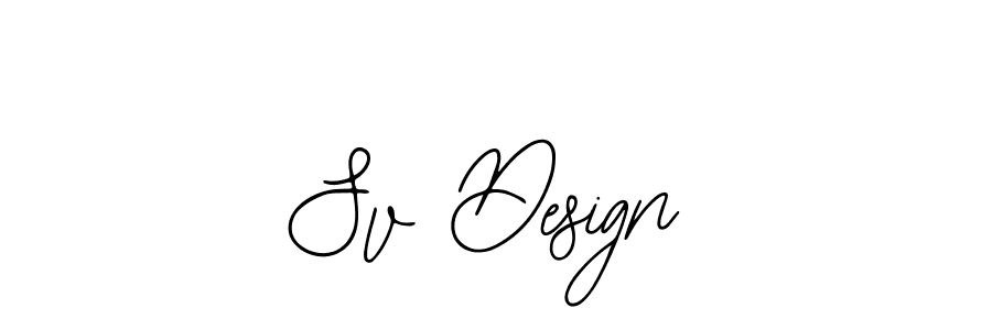 Sv Design stylish signature style. Best Handwritten Sign (Bearetta-2O07w) for my name. Handwritten Signature Collection Ideas for my name Sv Design. Sv Design signature style 12 images and pictures png