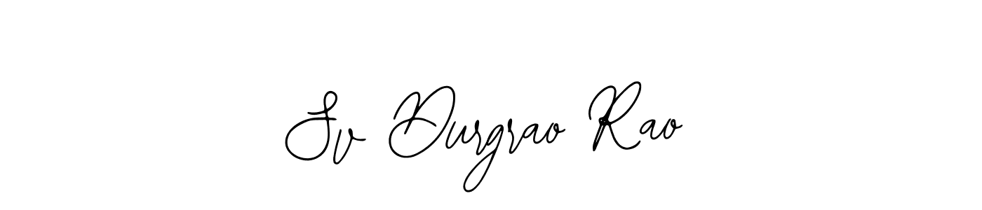 You should practise on your own different ways (Bearetta-2O07w) to write your name (Sv Durgrao Rao) in signature. don't let someone else do it for you. Sv Durgrao Rao signature style 12 images and pictures png