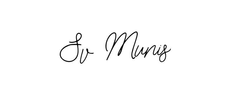 Similarly Bearetta-2O07w is the best handwritten signature design. Signature creator online .You can use it as an online autograph creator for name Sv Munis. Sv Munis signature style 12 images and pictures png