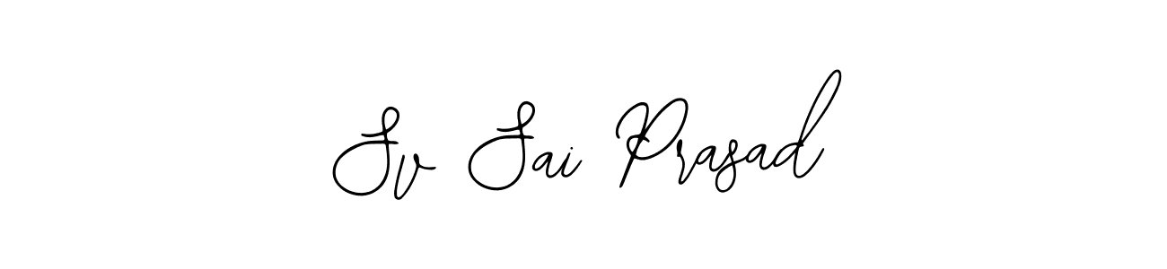 Bearetta-2O07w is a professional signature style that is perfect for those who want to add a touch of class to their signature. It is also a great choice for those who want to make their signature more unique. Get Sv Sai Prasad name to fancy signature for free. Sv Sai Prasad signature style 12 images and pictures png
