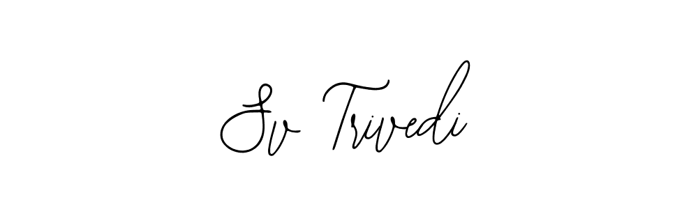 How to make Sv Trivedi signature? Bearetta-2O07w is a professional autograph style. Create handwritten signature for Sv Trivedi name. Sv Trivedi signature style 12 images and pictures png