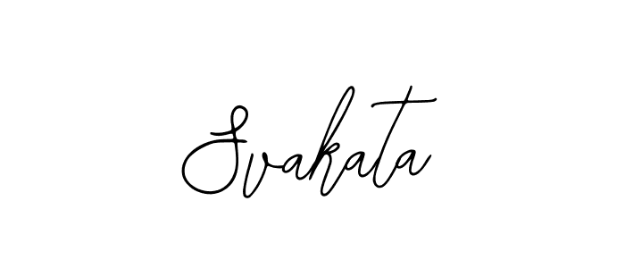 How to make Svakata signature? Bearetta-2O07w is a professional autograph style. Create handwritten signature for Svakata name. Svakata signature style 12 images and pictures png