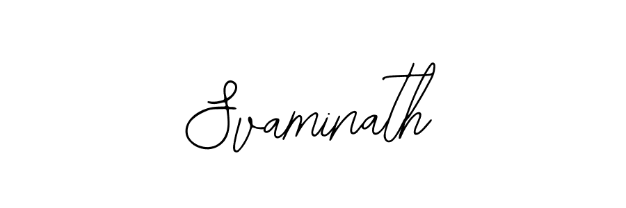 You should practise on your own different ways (Bearetta-2O07w) to write your name (Svaminath) in signature. don't let someone else do it for you. Svaminath signature style 12 images and pictures png