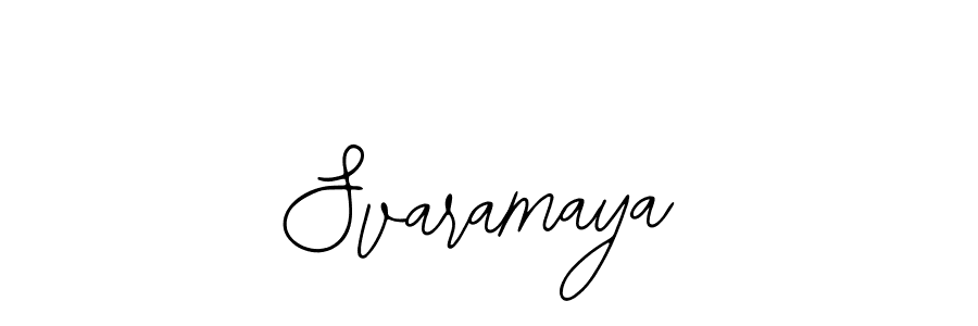 You should practise on your own different ways (Bearetta-2O07w) to write your name (Svaramaya) in signature. don't let someone else do it for you. Svaramaya signature style 12 images and pictures png