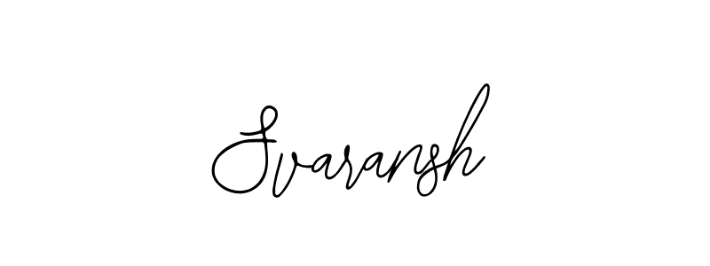Make a beautiful signature design for name Svaransh. With this signature (Bearetta-2O07w) style, you can create a handwritten signature for free. Svaransh signature style 12 images and pictures png