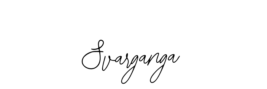 Use a signature maker to create a handwritten signature online. With this signature software, you can design (Bearetta-2O07w) your own signature for name Svarganga. Svarganga signature style 12 images and pictures png