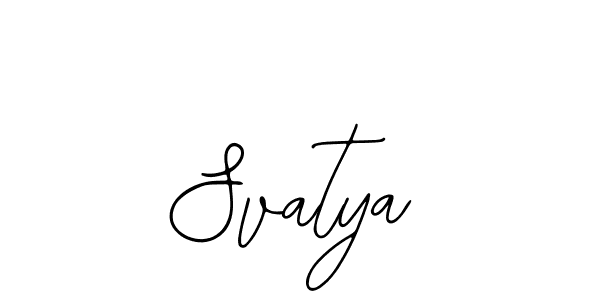 Use a signature maker to create a handwritten signature online. With this signature software, you can design (Bearetta-2O07w) your own signature for name Svatya. Svatya signature style 12 images and pictures png